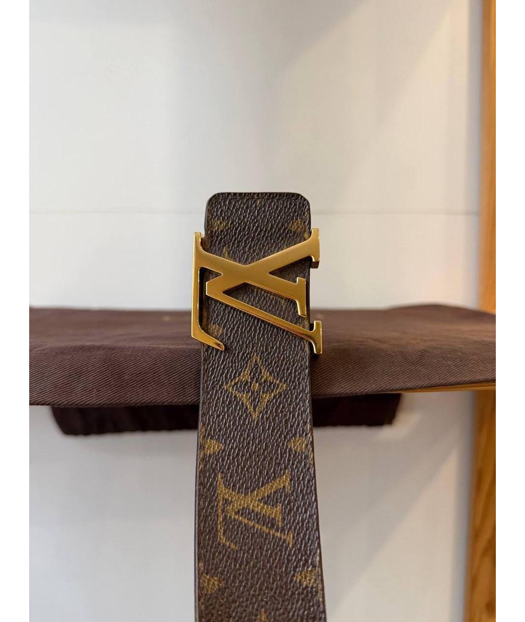 LOUIS VUITTON Коричневый ремень, фото 3