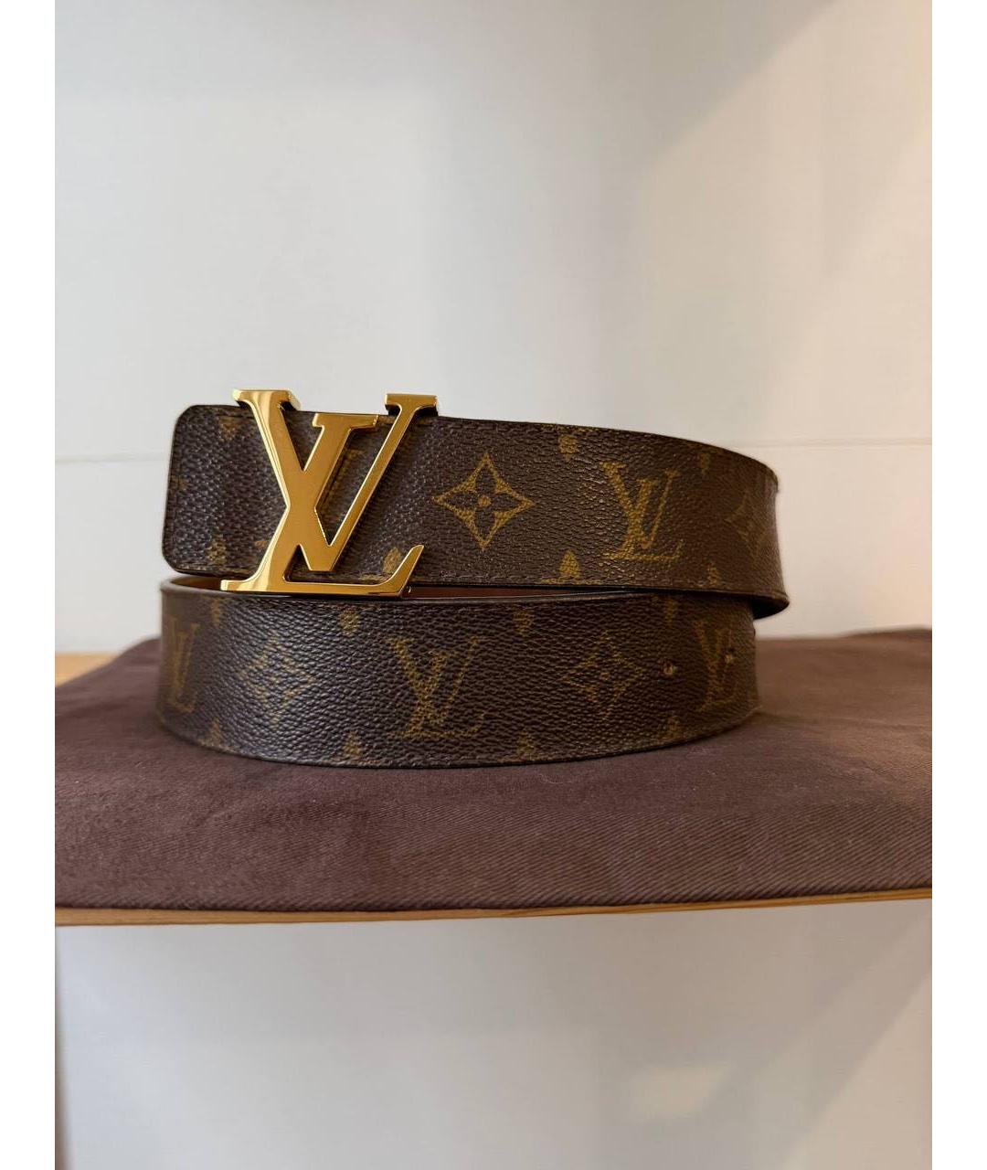 LOUIS VUITTON Коричневый ремень, фото 6