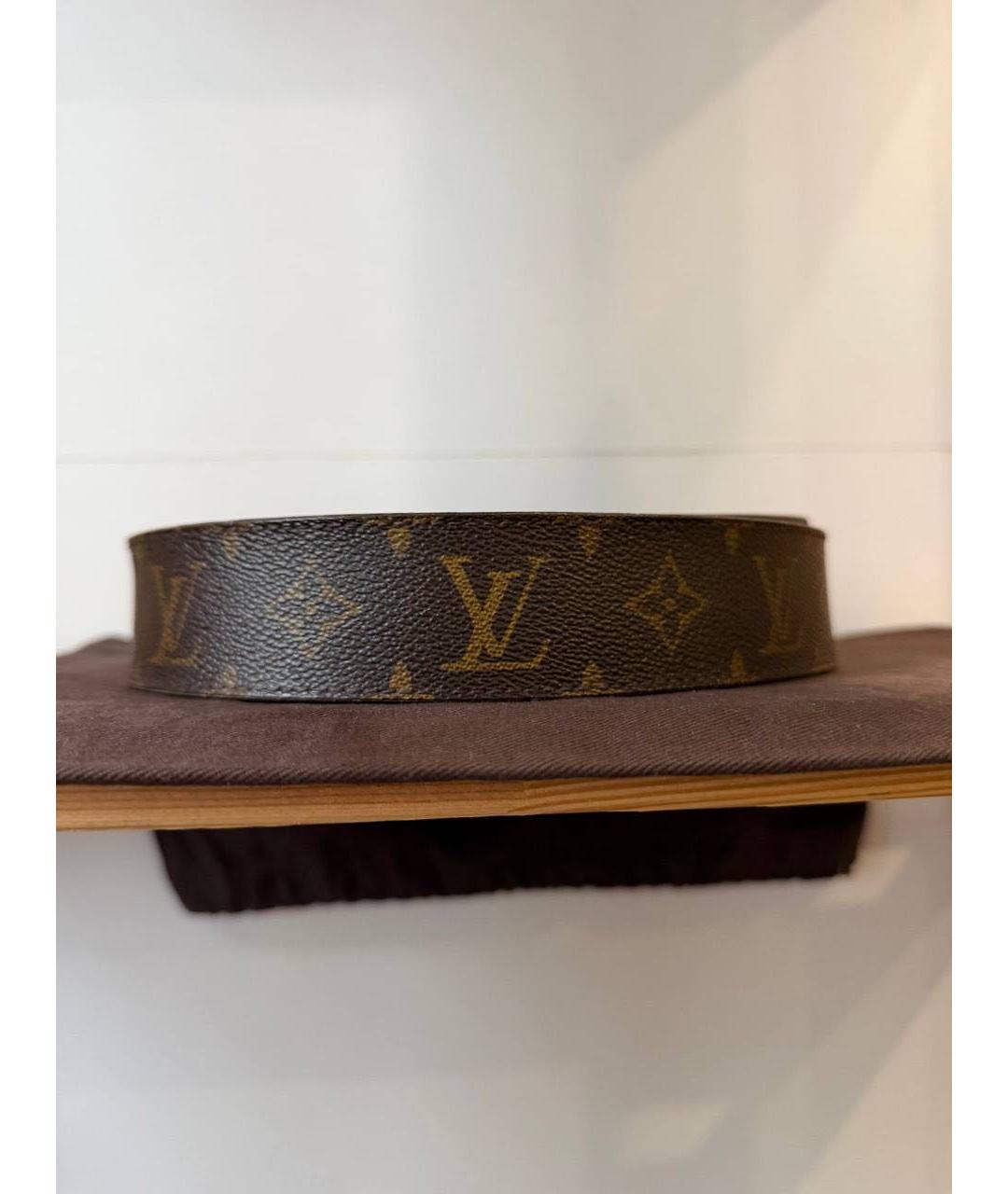 LOUIS VUITTON Коричневый ремень, фото 2