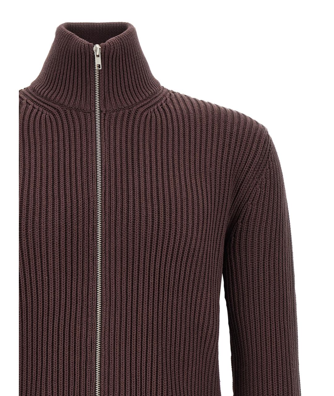 MM6 MAISON MARGIELA Коричневый хлопковый кардиган, фото 3