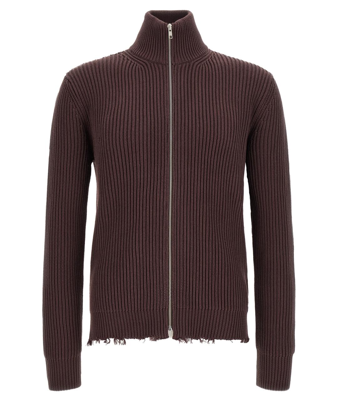 MM6 MAISON MARGIELA Коричневый хлопковый кардиган, фото 1