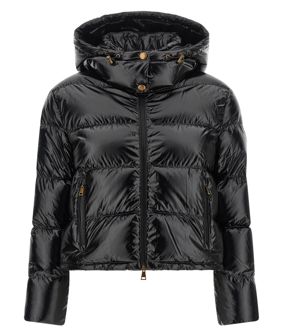 MONCLER Черный полиамидовый пуховик, фото 1