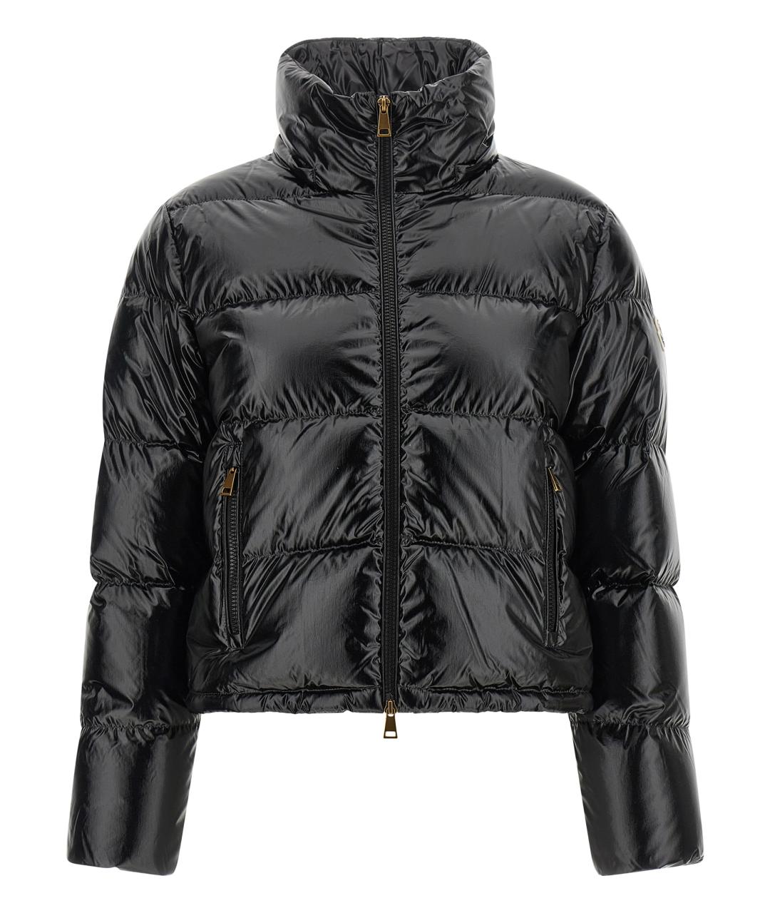 MONCLER Черный полиамидовый пуховик, фото 2