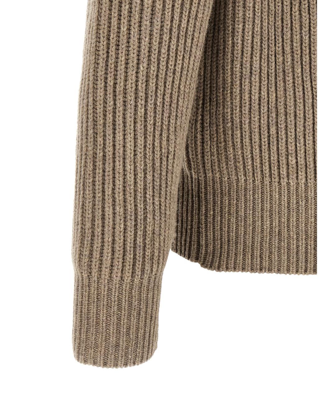 MM6 MAISON MARGIELA Бежевый шерстяной кардиган, фото 4