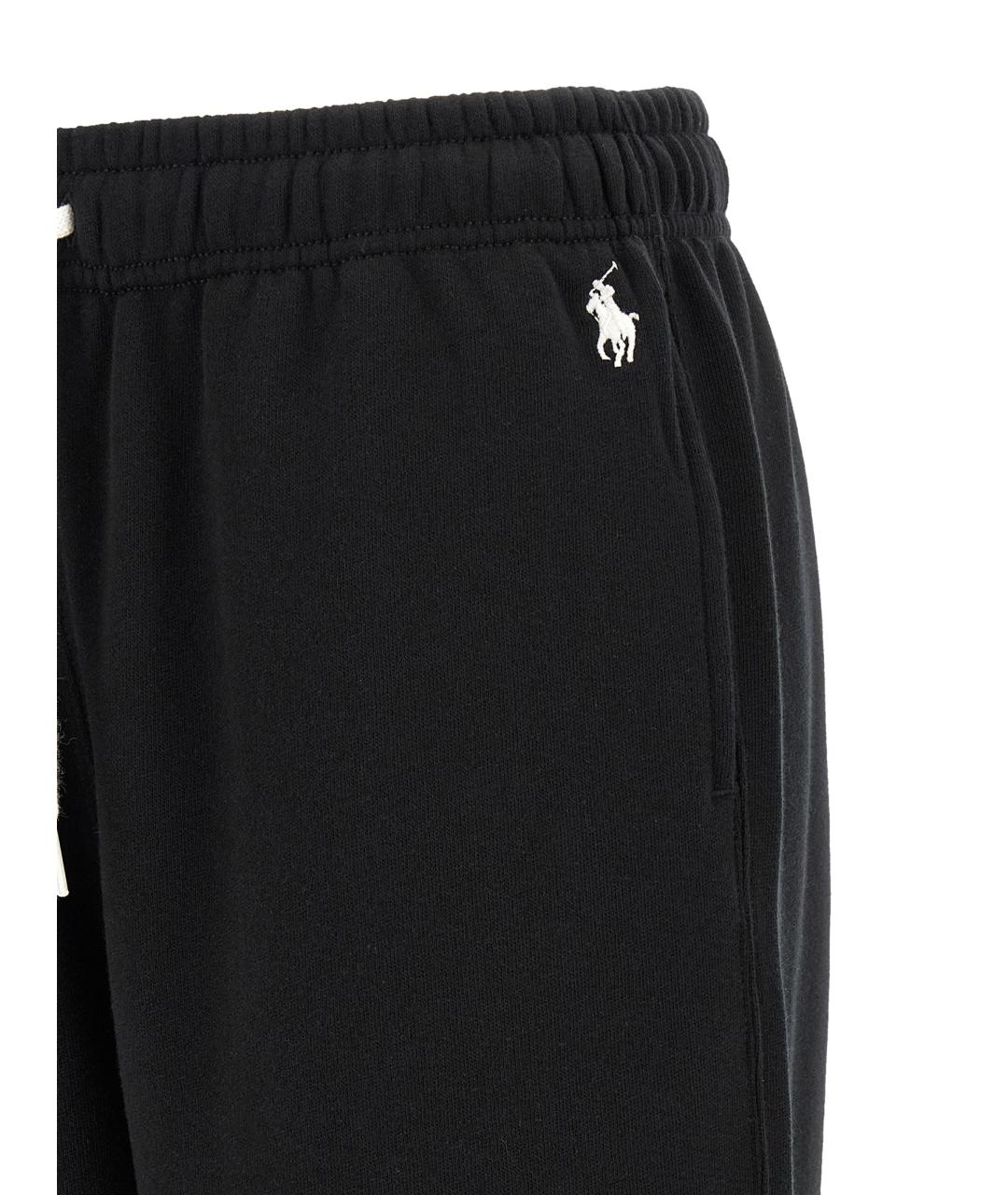 POLO RALPH LAUREN Черные хлопковые прямые брюки, фото 5