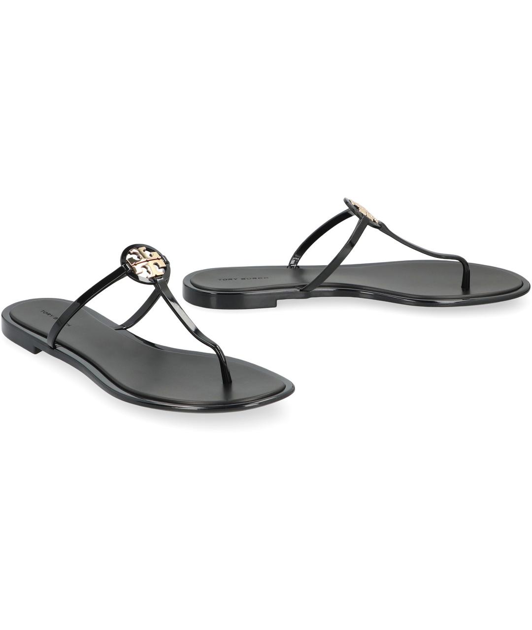 TORY BURCH Черные шлепанцы, фото 2
