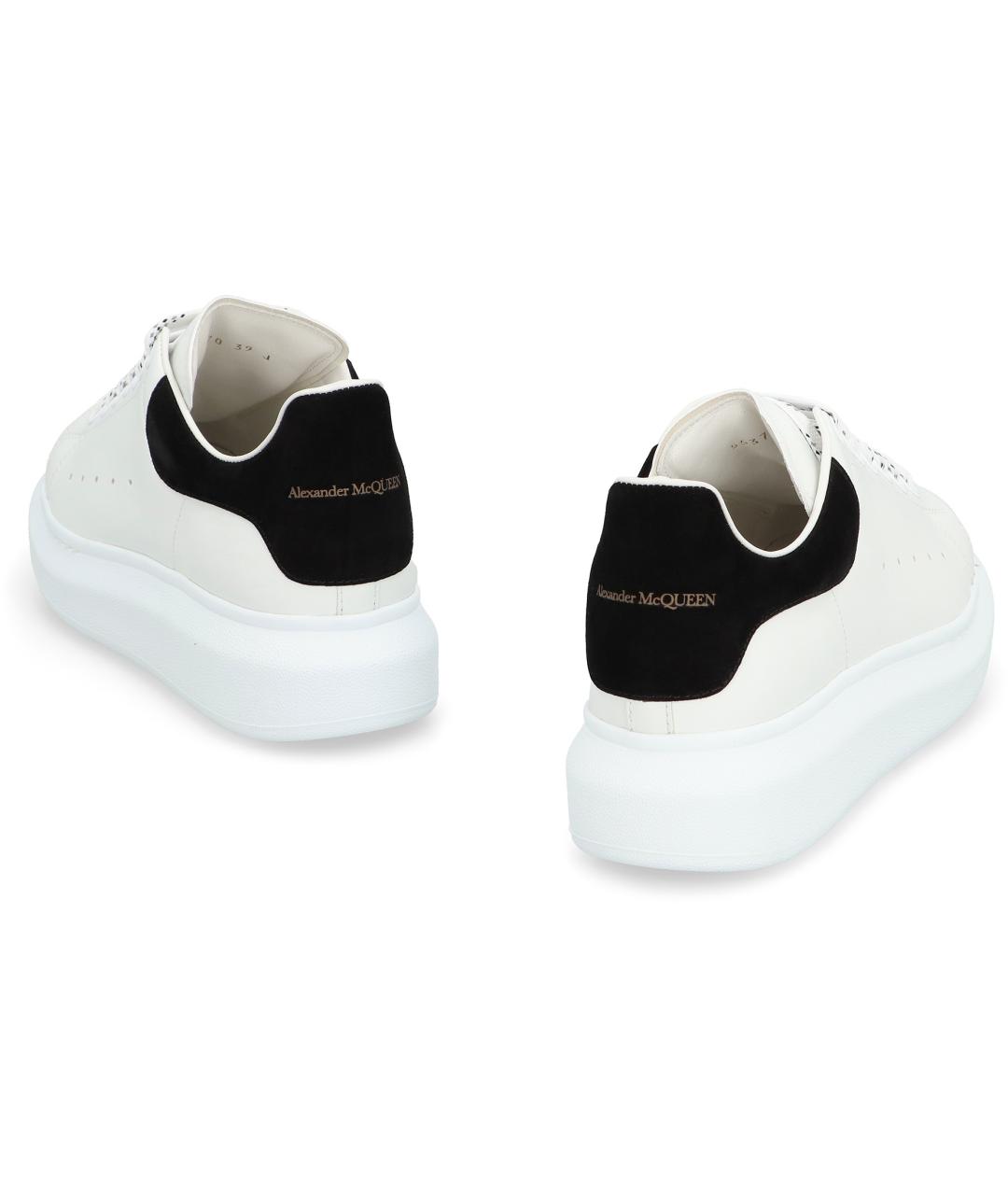 ALEXANDER MCQUEEN Белые кожаные кеды, фото 3