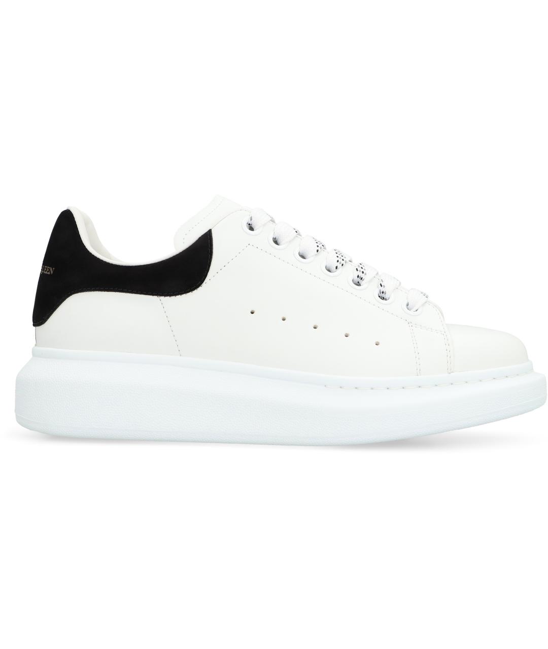 ALEXANDER MCQUEEN Белые кожаные кеды, фото 1