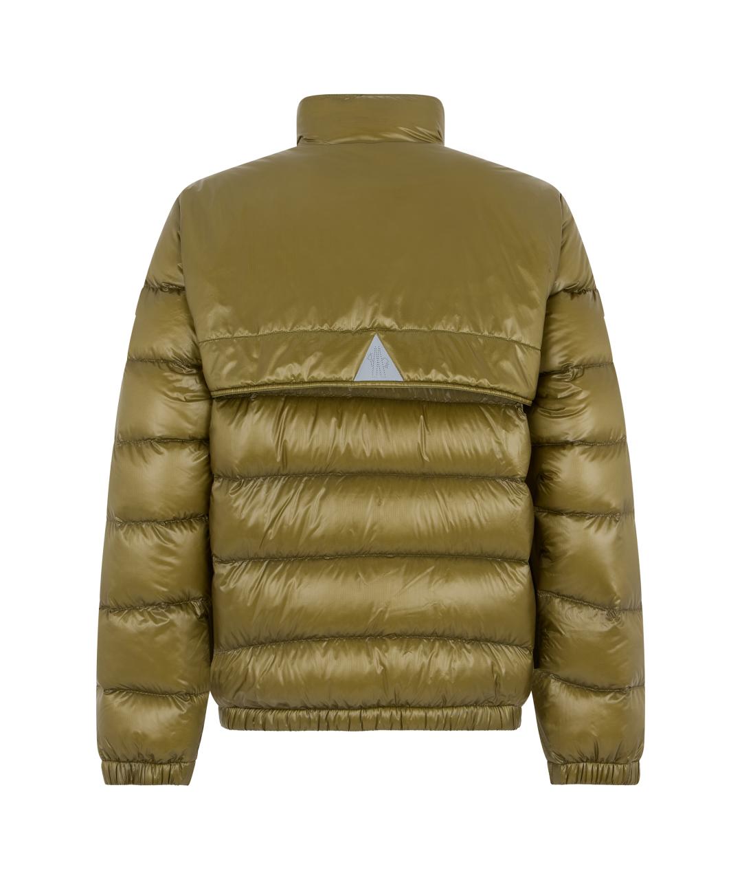 MONCLER GRENOBLE Хаки полиэстеровый пуховик, фото 2