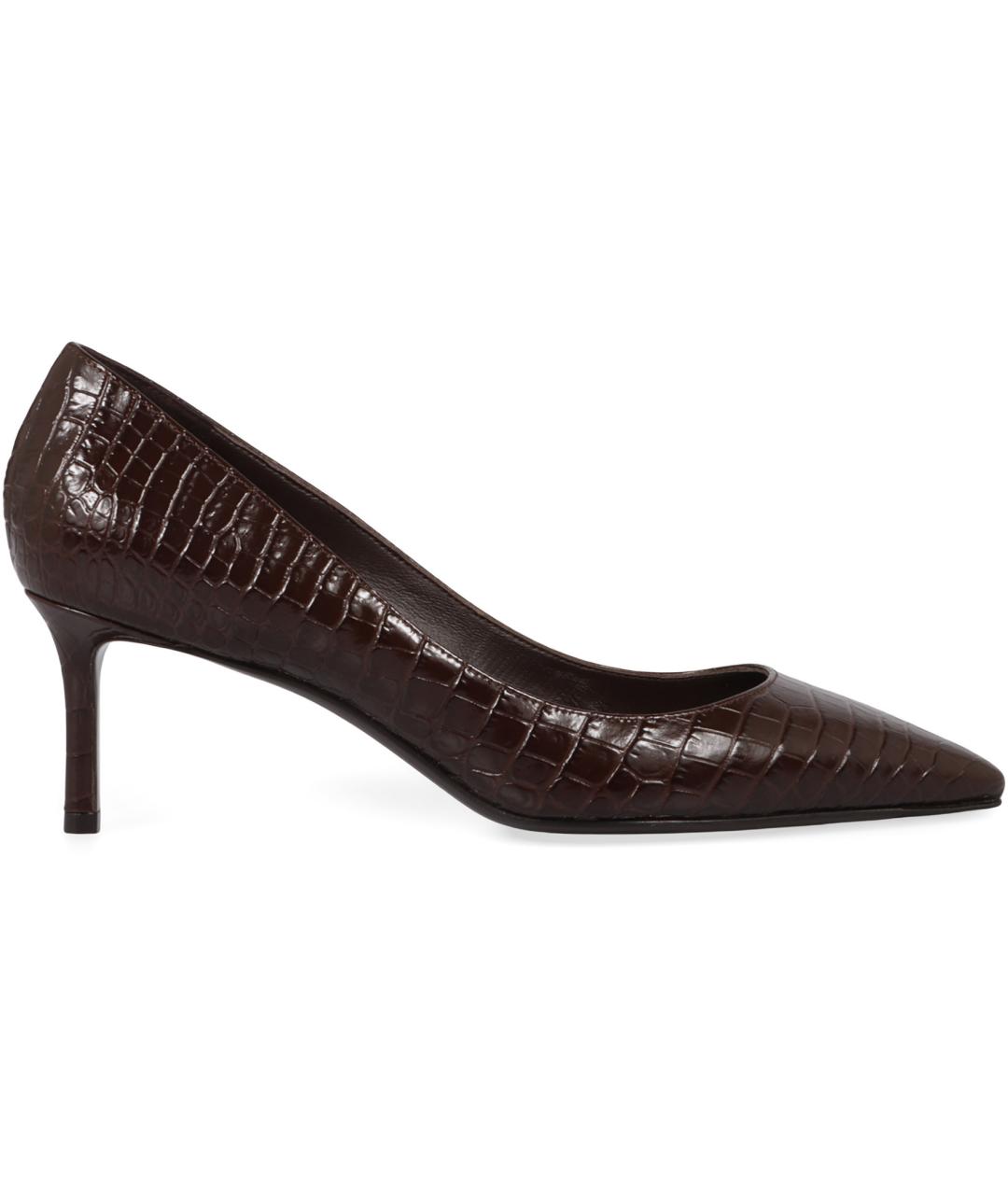 JIMMY CHOO Коричневые кожаные туфли, фото 1