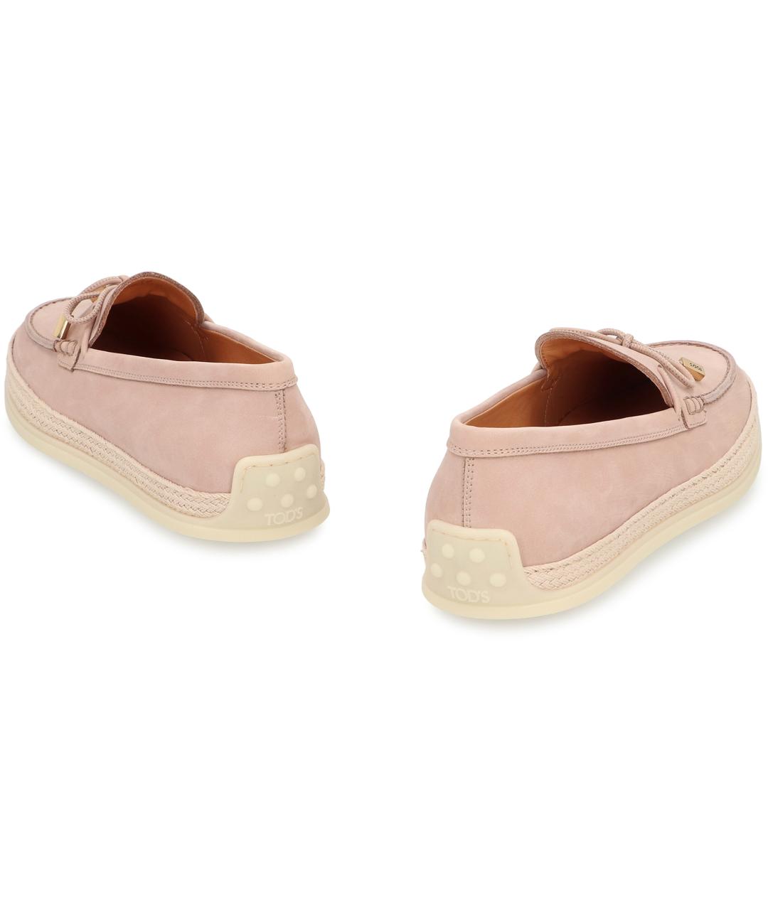 TOD'S Розовые кожаные лоферы, фото 3