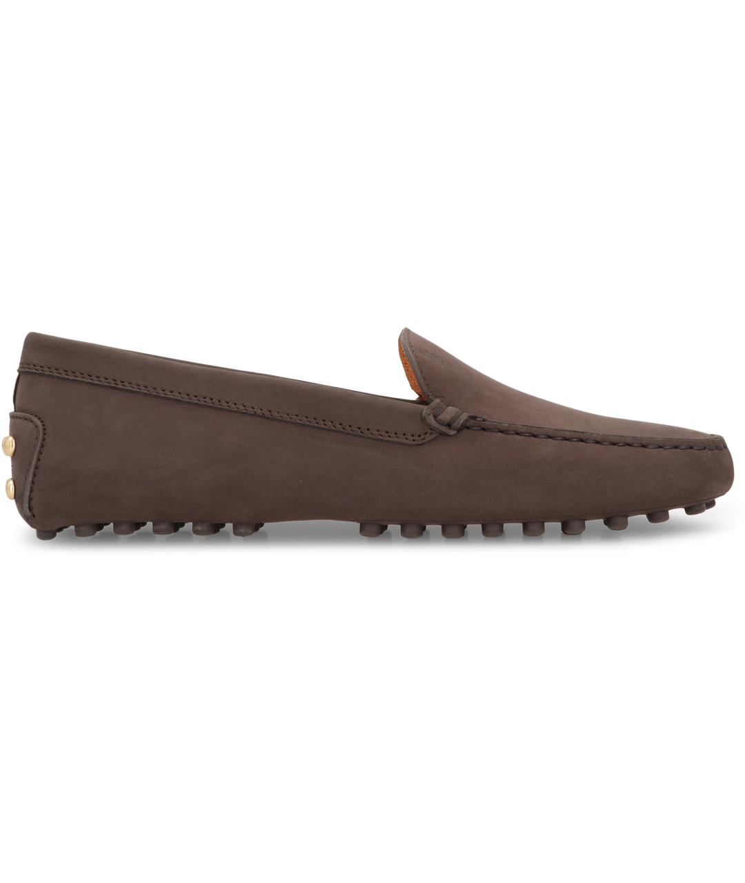 TOD'S Коричневые кожаные лоферы, фото 1