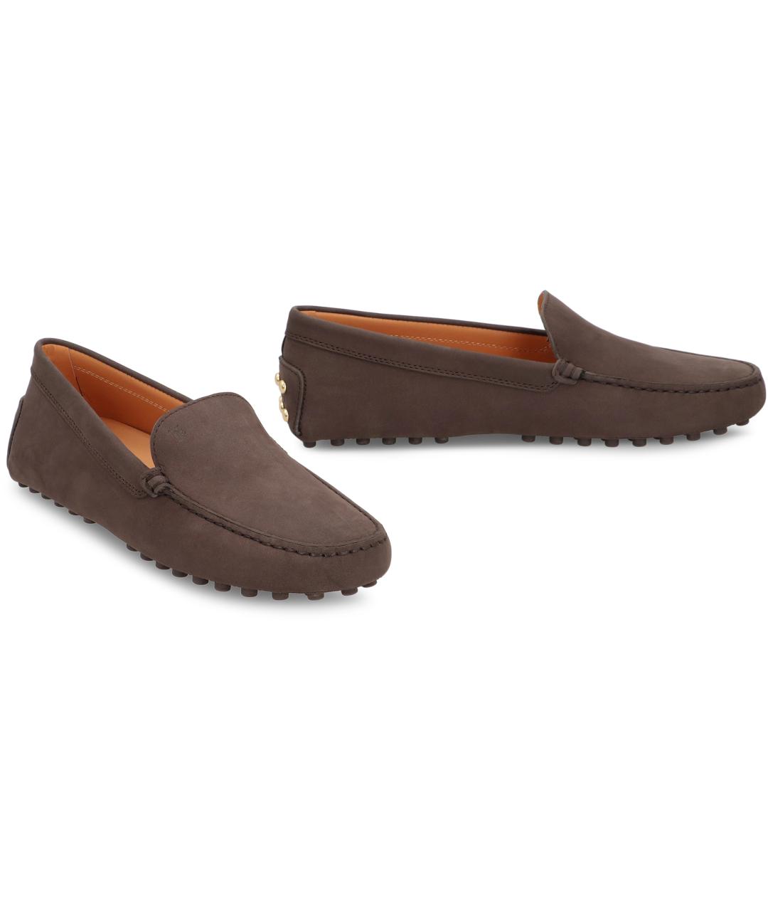 TOD'S Коричневые кожаные лоферы, фото 2