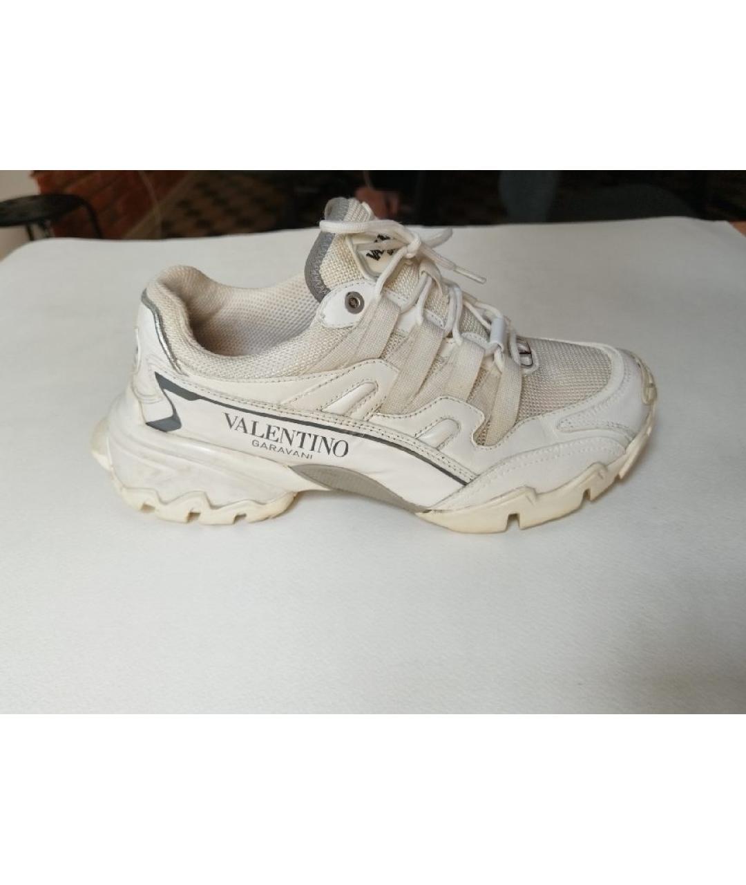 VALENTINO Белые кожаные кроссовки, фото 5