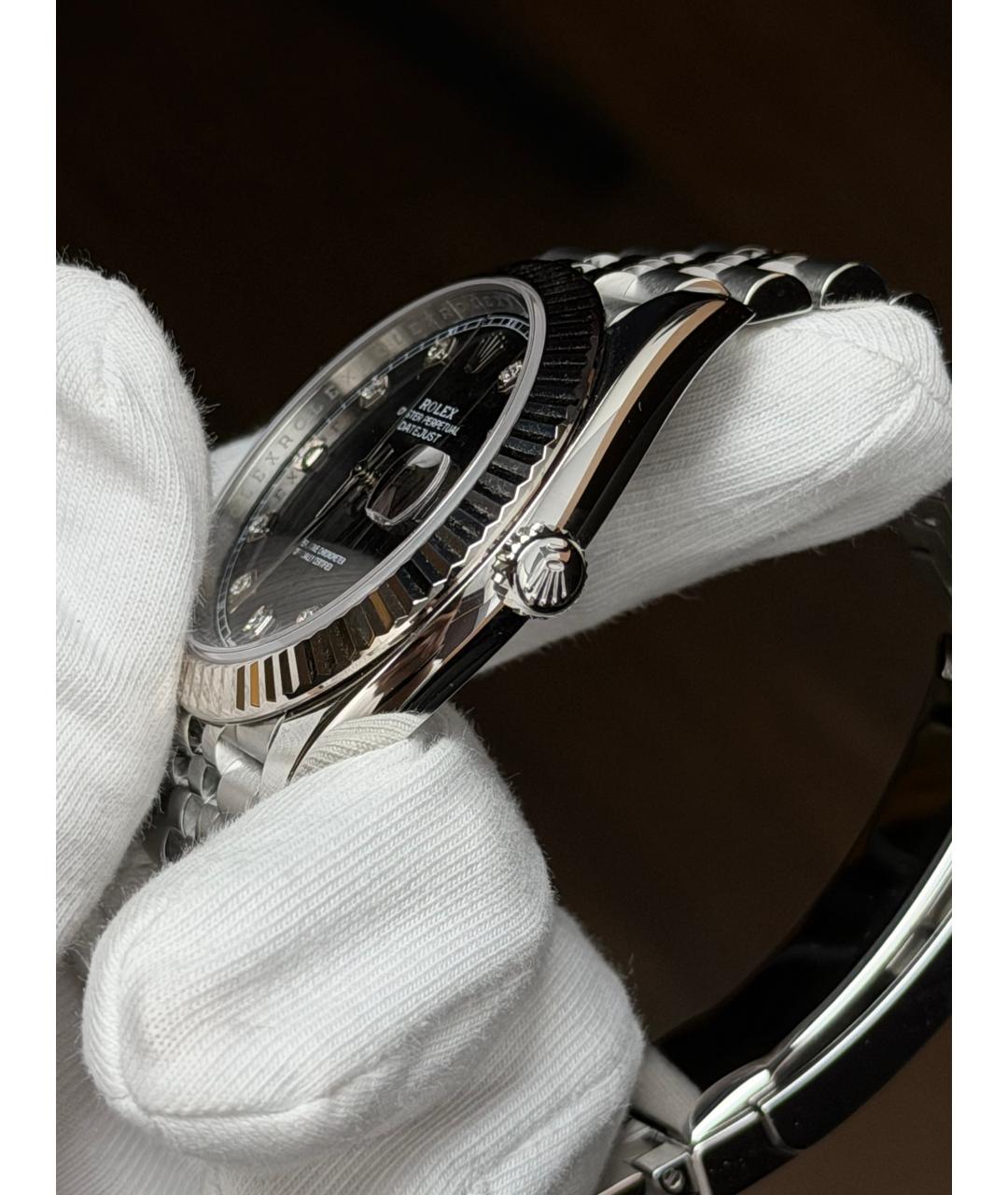 ROLEX Черные часы, фото 4
