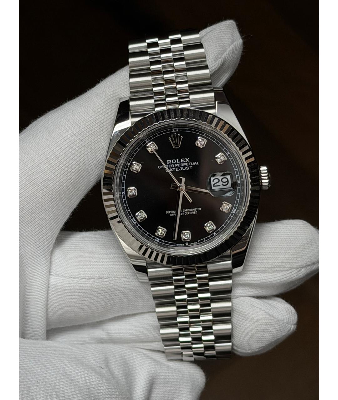 ROLEX Черные часы, фото 2