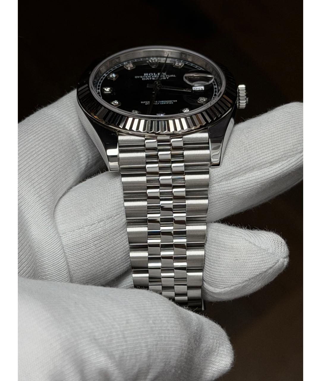 ROLEX Черные часы, фото 6