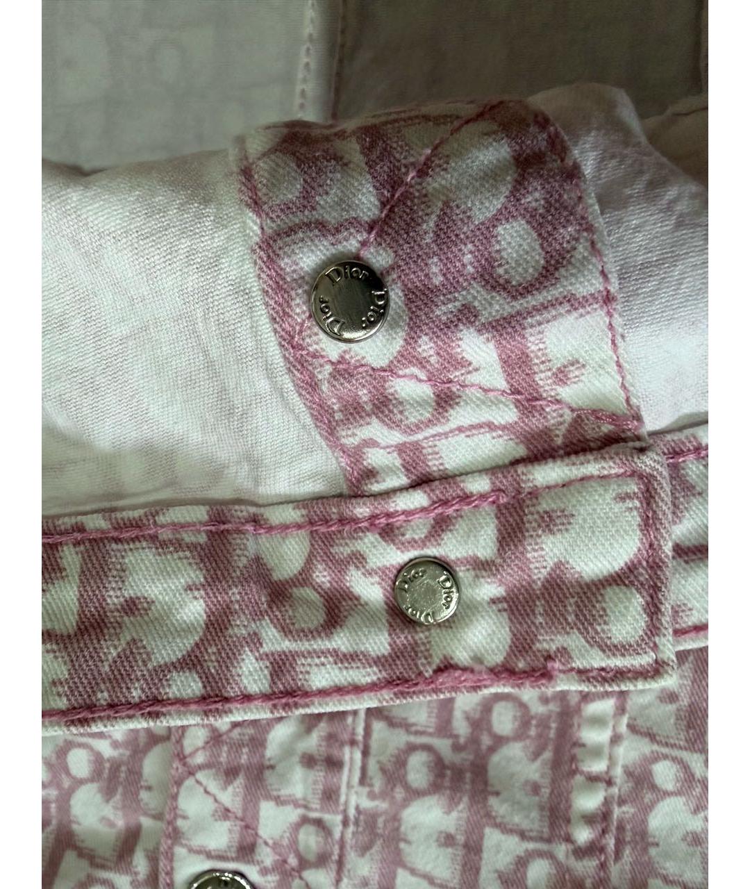 CHRISTIAN DIOR Розовый хлопковый костюм с брюками, фото 5