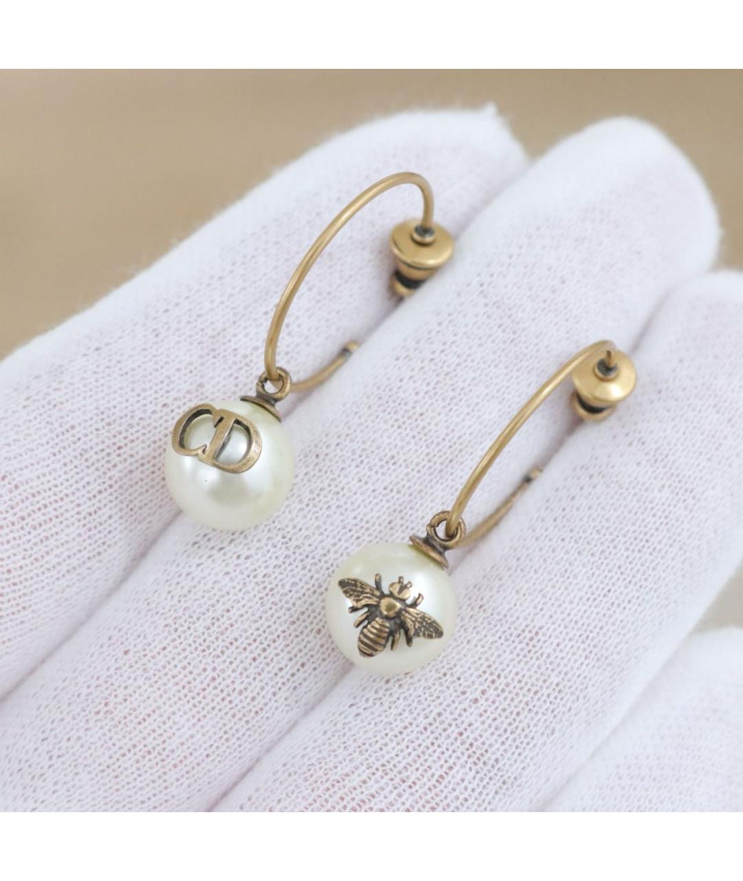 CHRISTIAN DIOR Золотые серьги, фото 7
