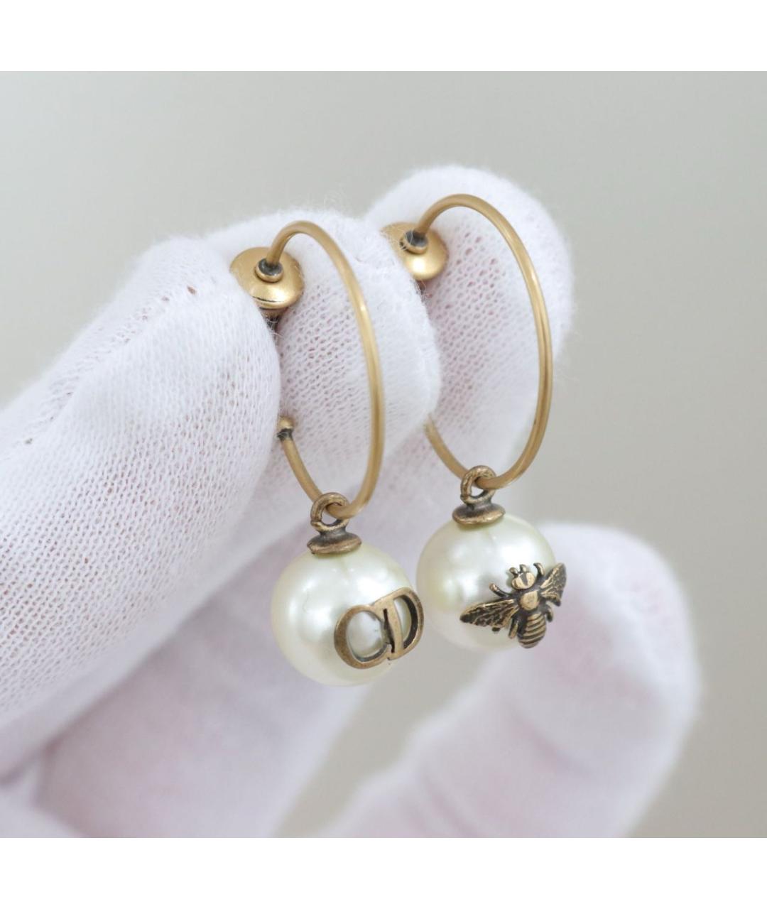 CHRISTIAN DIOR Золотые серьги, фото 2