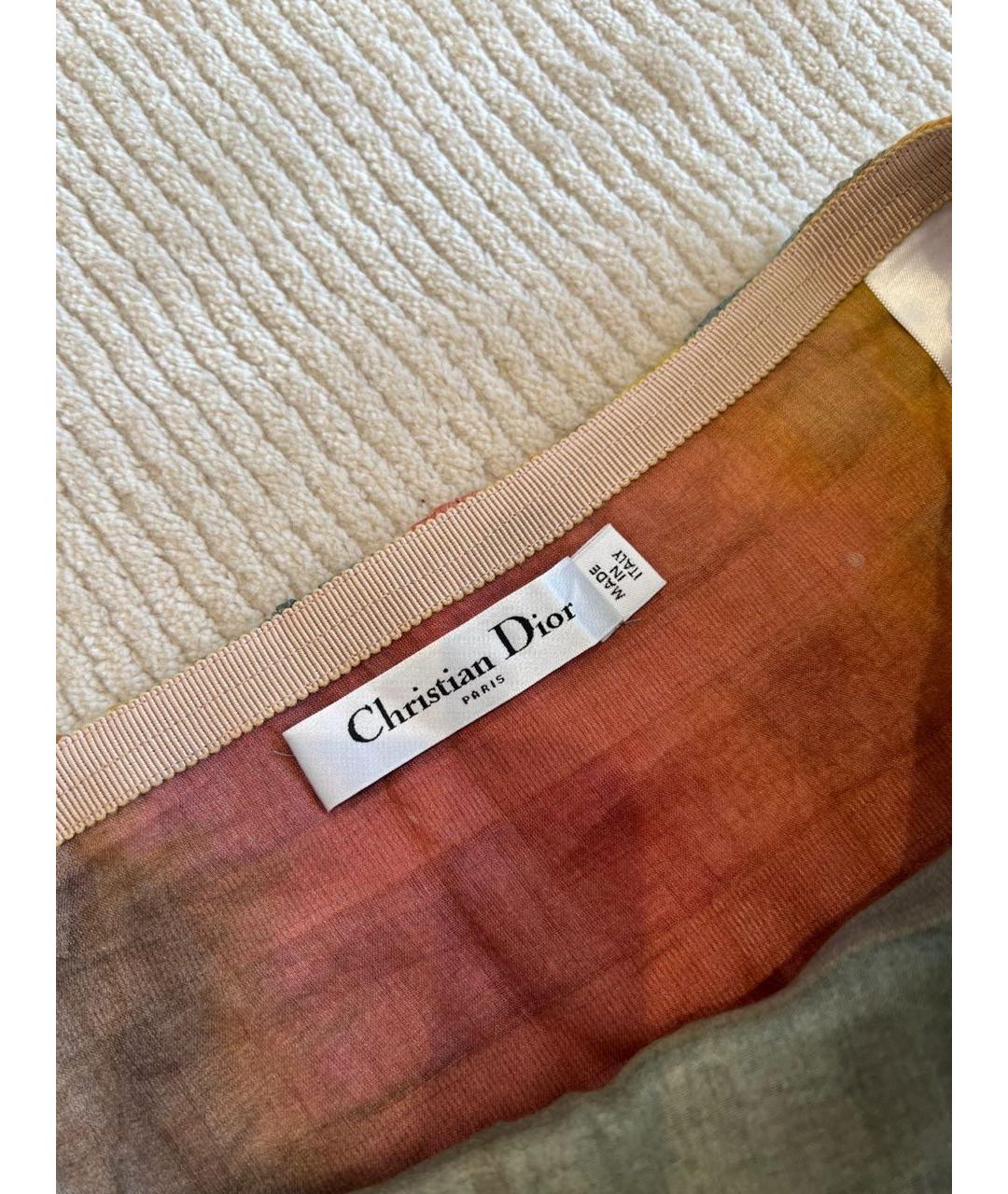 CHRISTIAN DIOR Мульти юбка макси, фото 4