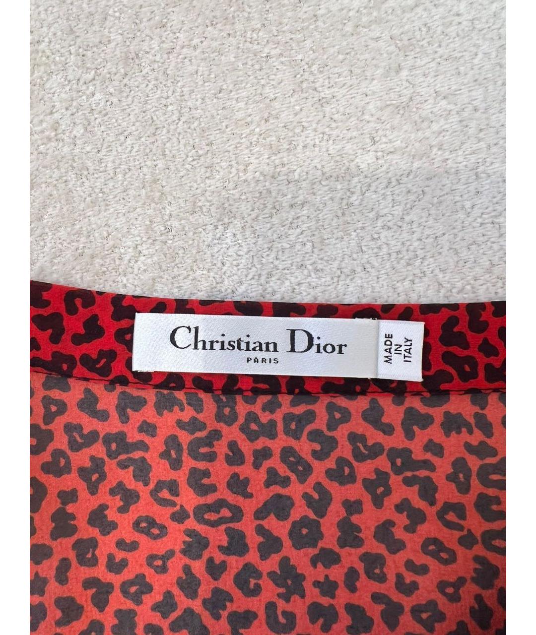 CHRISTIAN DIOR Красная юбка макси, фото 5