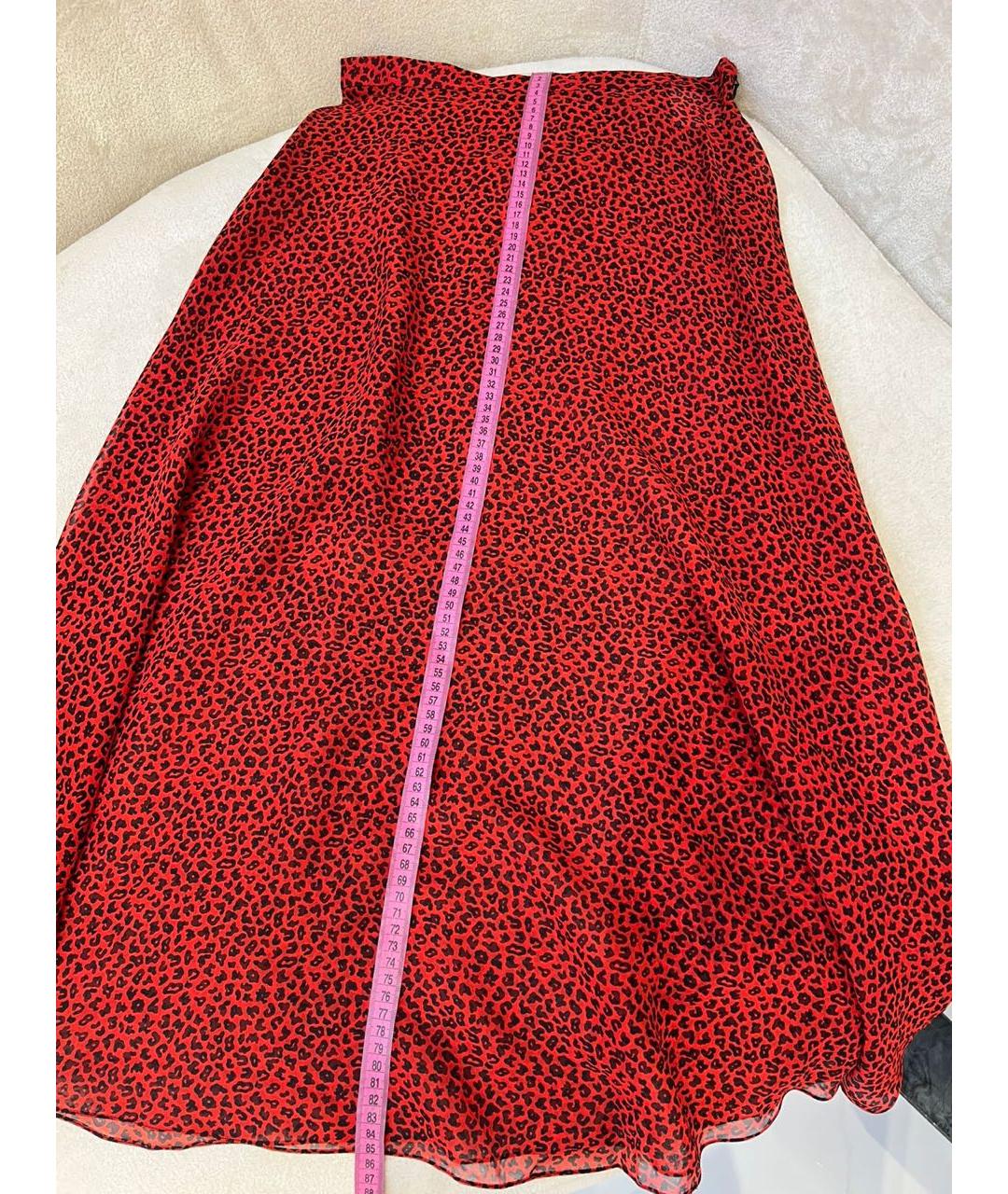 CHRISTIAN DIOR Красная юбка макси, фото 3