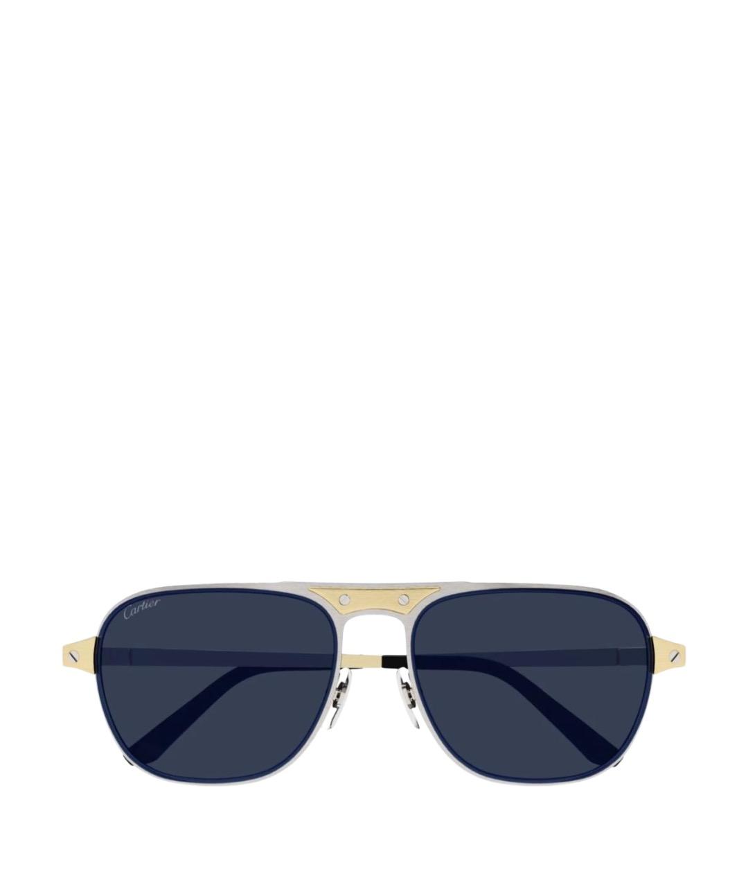 CARTIER Золотые металлические солнцезащитные очки, фото 1