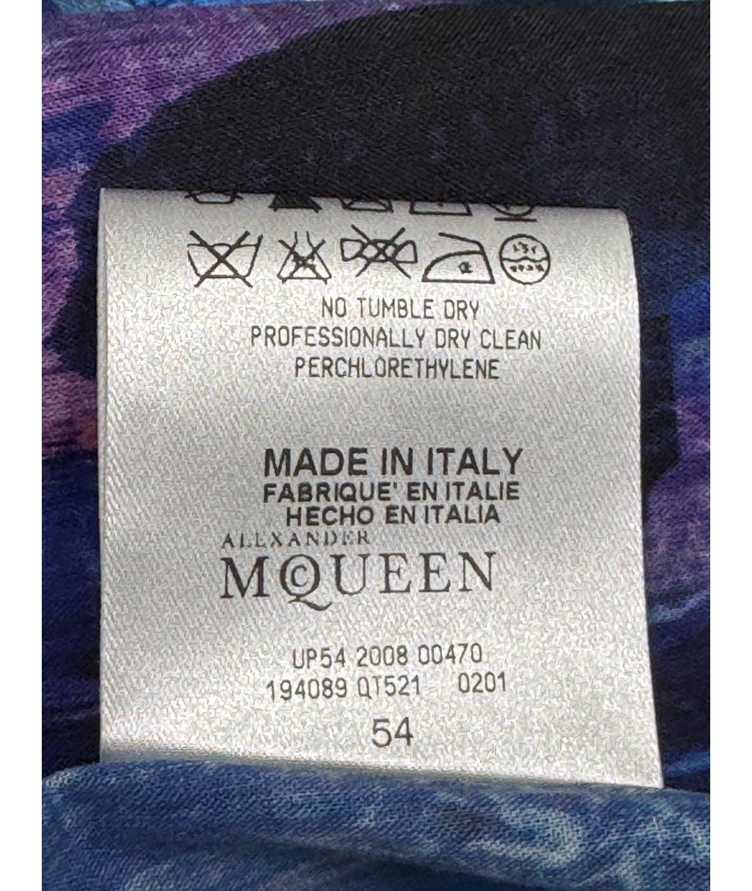 ALEXANDER MCQUEEN Мульти хлопковая кэжуал рубашка, фото 6