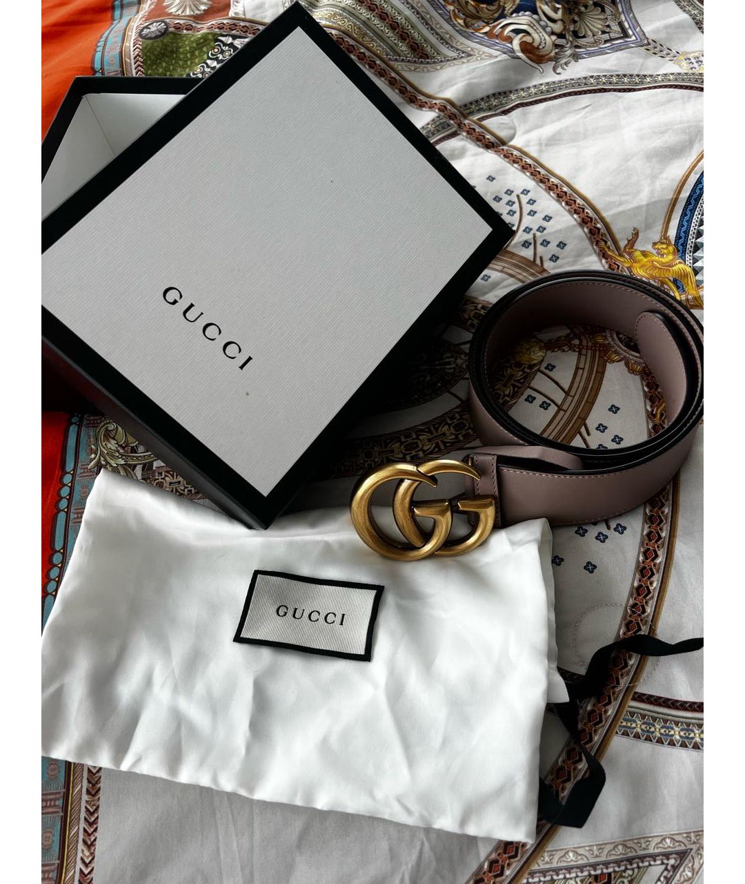 GUCCI Коричневый кожаный ремень, фото 9