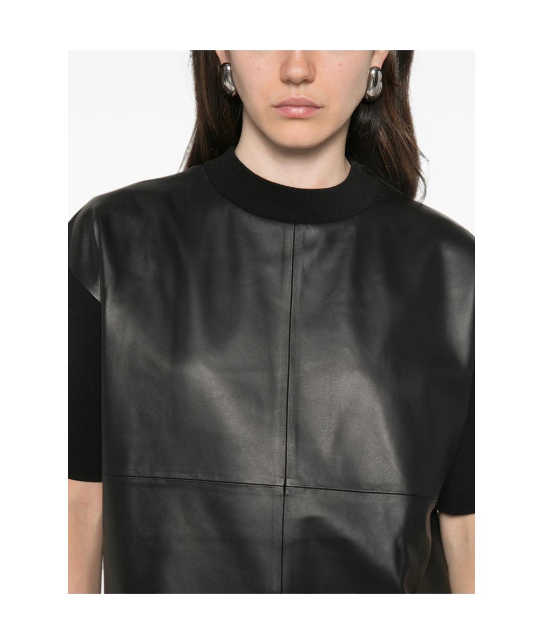 MAX MARA STUDIO Черная футболка, фото 2