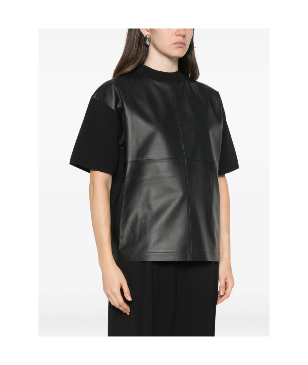 MAX MARA STUDIO Черная футболка, фото 4