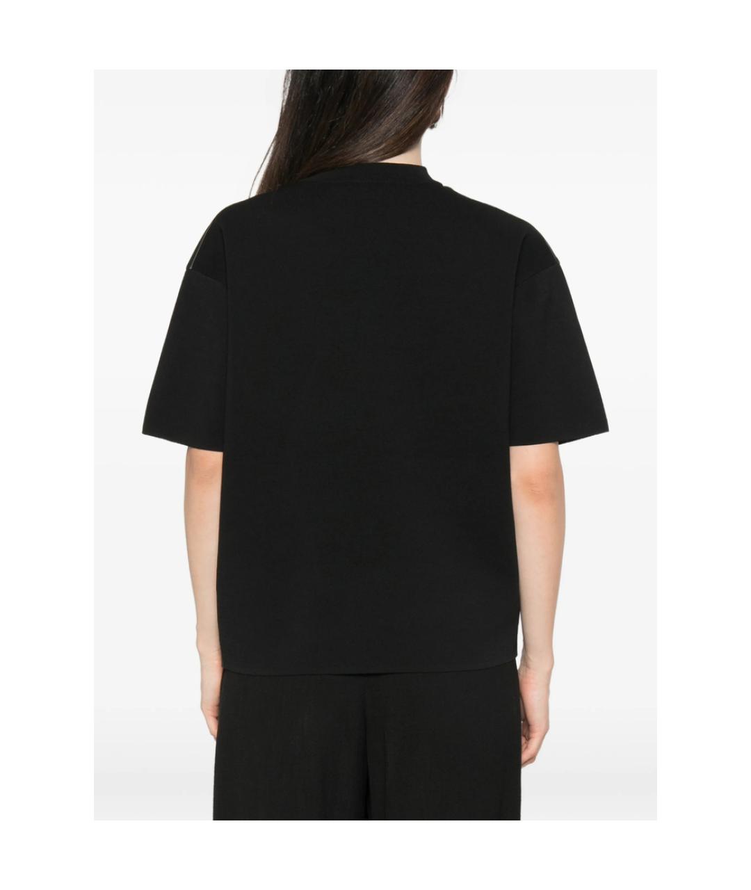 MAX MARA STUDIO Черная футболка, фото 3