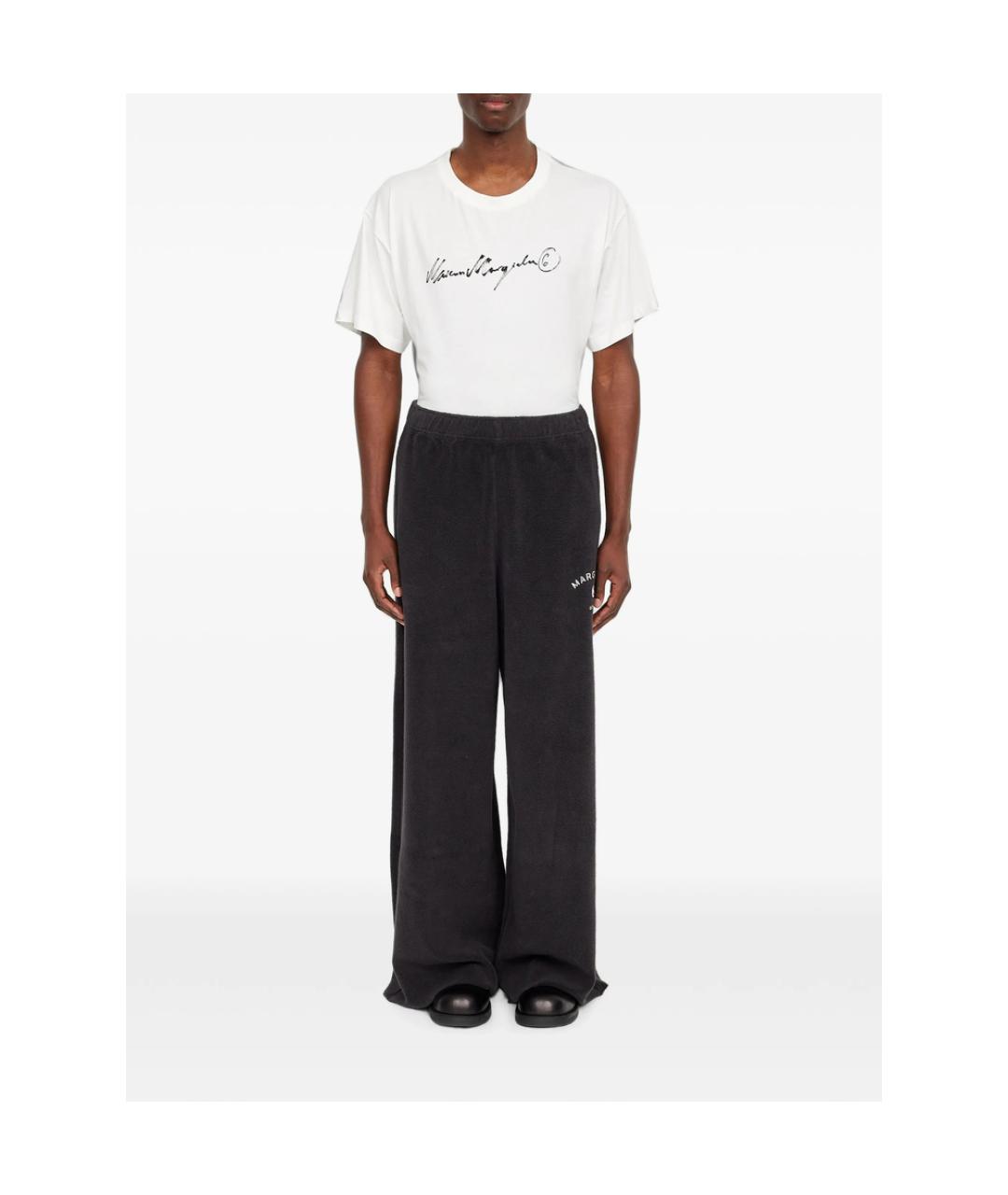 MM6 MAISON MARGIELA Серые хлопковые повседневные брюки, фото 6