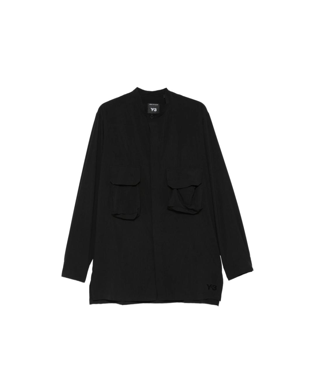 Y-3 Черная полиэстеровая рубашка, фото 1
