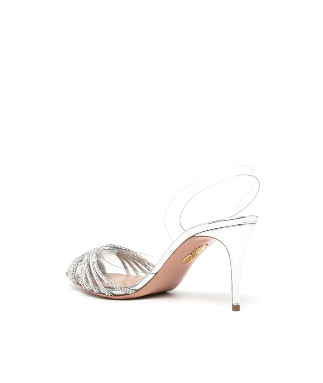 AQUAZZURA Серебряные туфли, фото 4