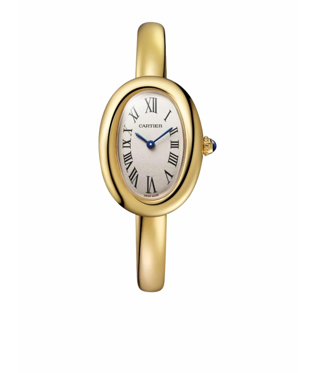 CARTIER Белые часы из желтого золота, фото 1