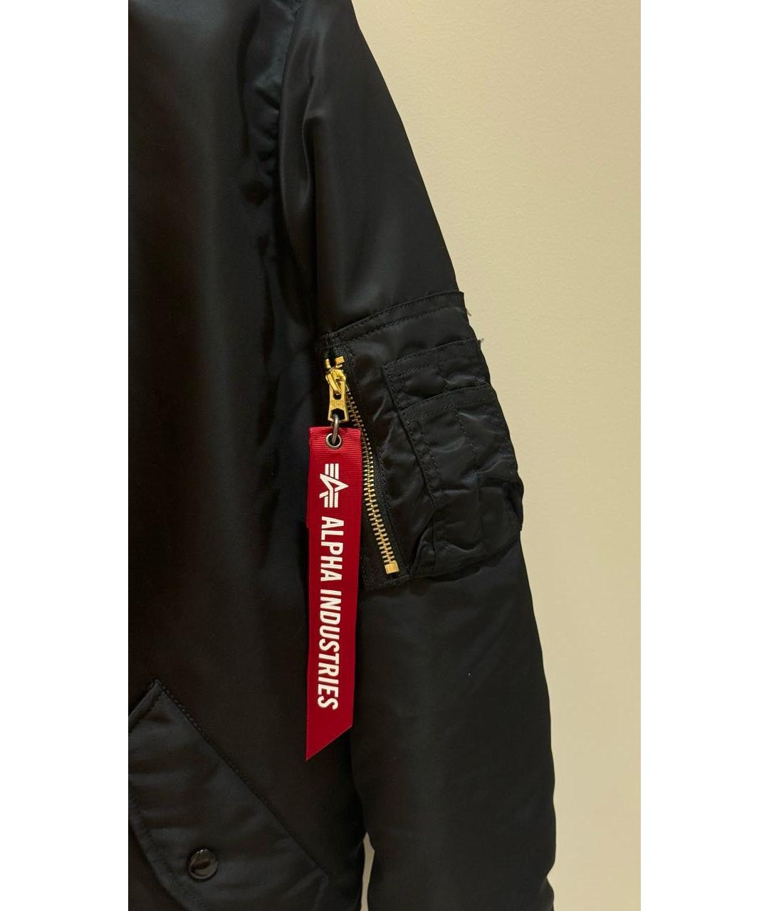 ALPHA INDUSTRIES Черная нейлоновая куртка, фото 6