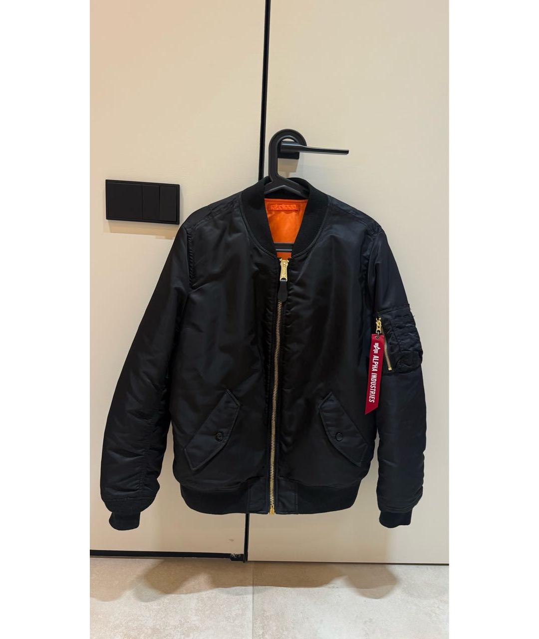 ALPHA INDUSTRIES Черная нейлоновая куртка, фото 9