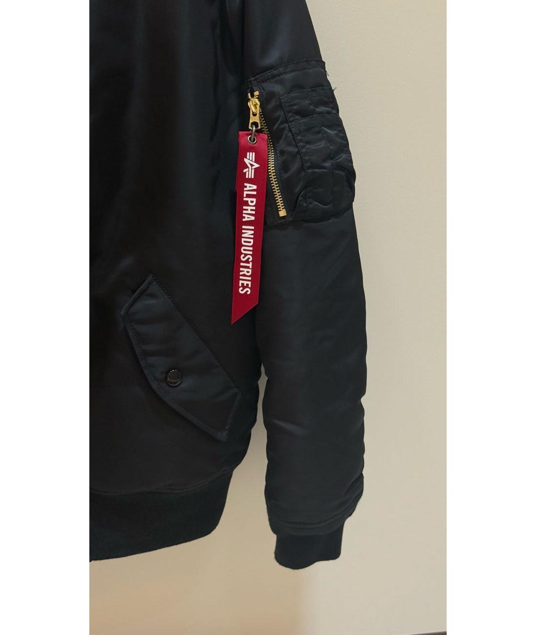 ALPHA INDUSTRIES Черная нейлоновая куртка, фото 5