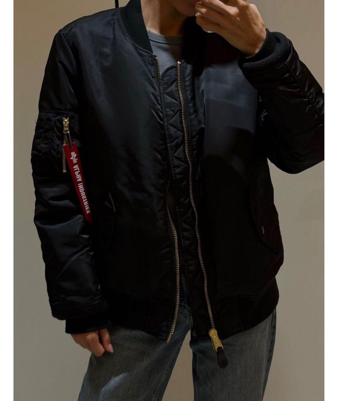 ALPHA INDUSTRIES Черная нейлоновая куртка, фото 7