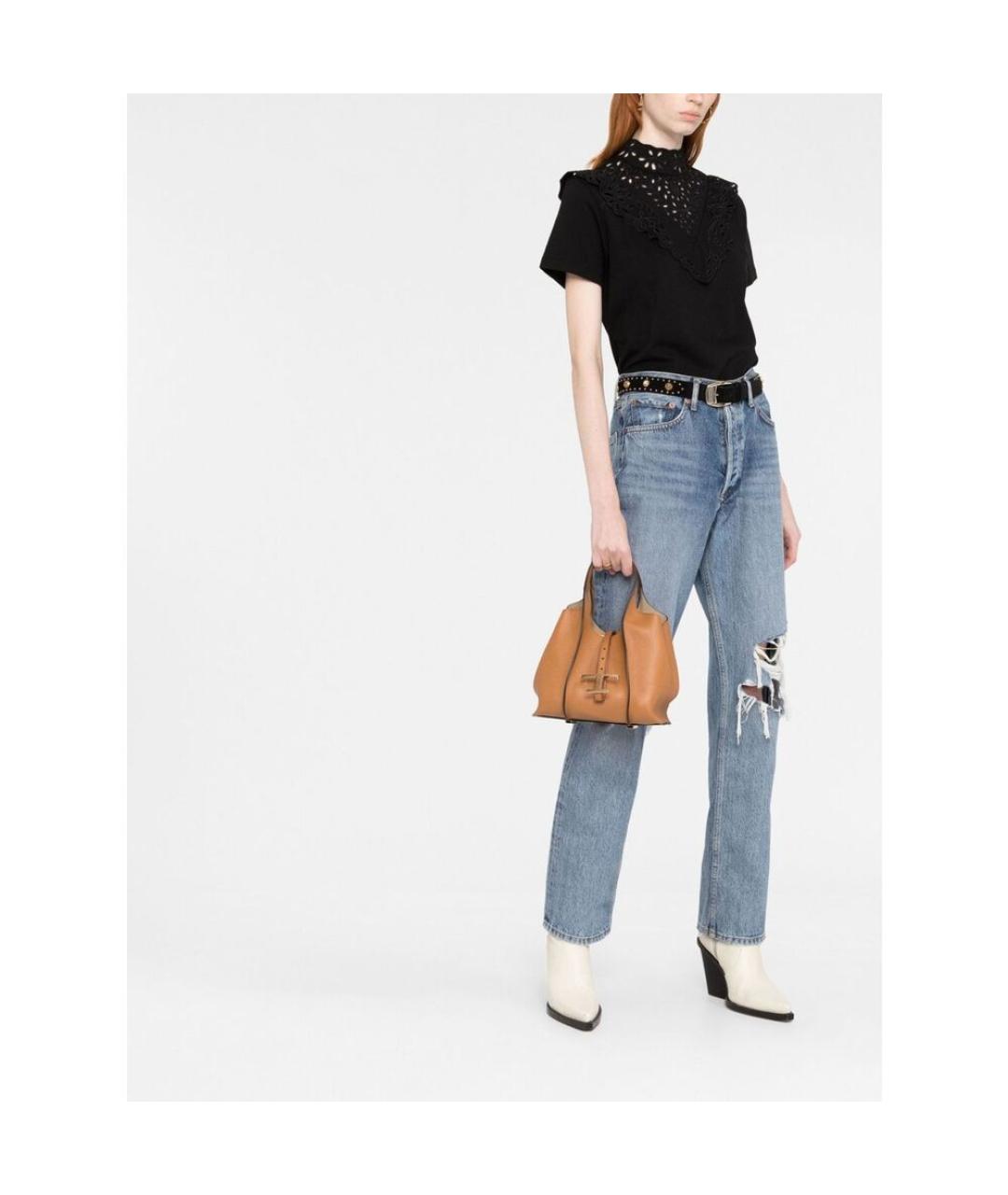 TOD'S Бежевая кожаная сумка тоут, фото 2