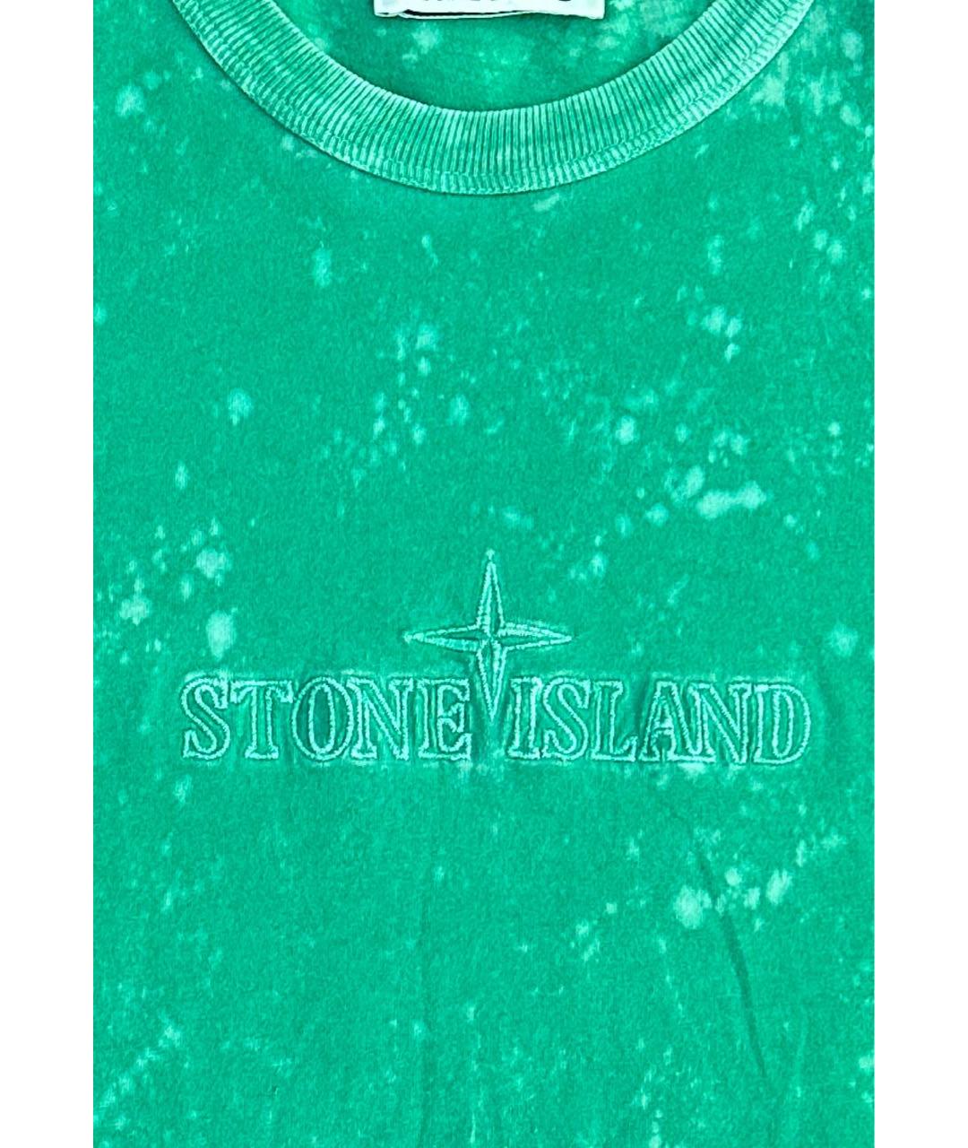 STONE ISLAND Зеленая майка, фото 2