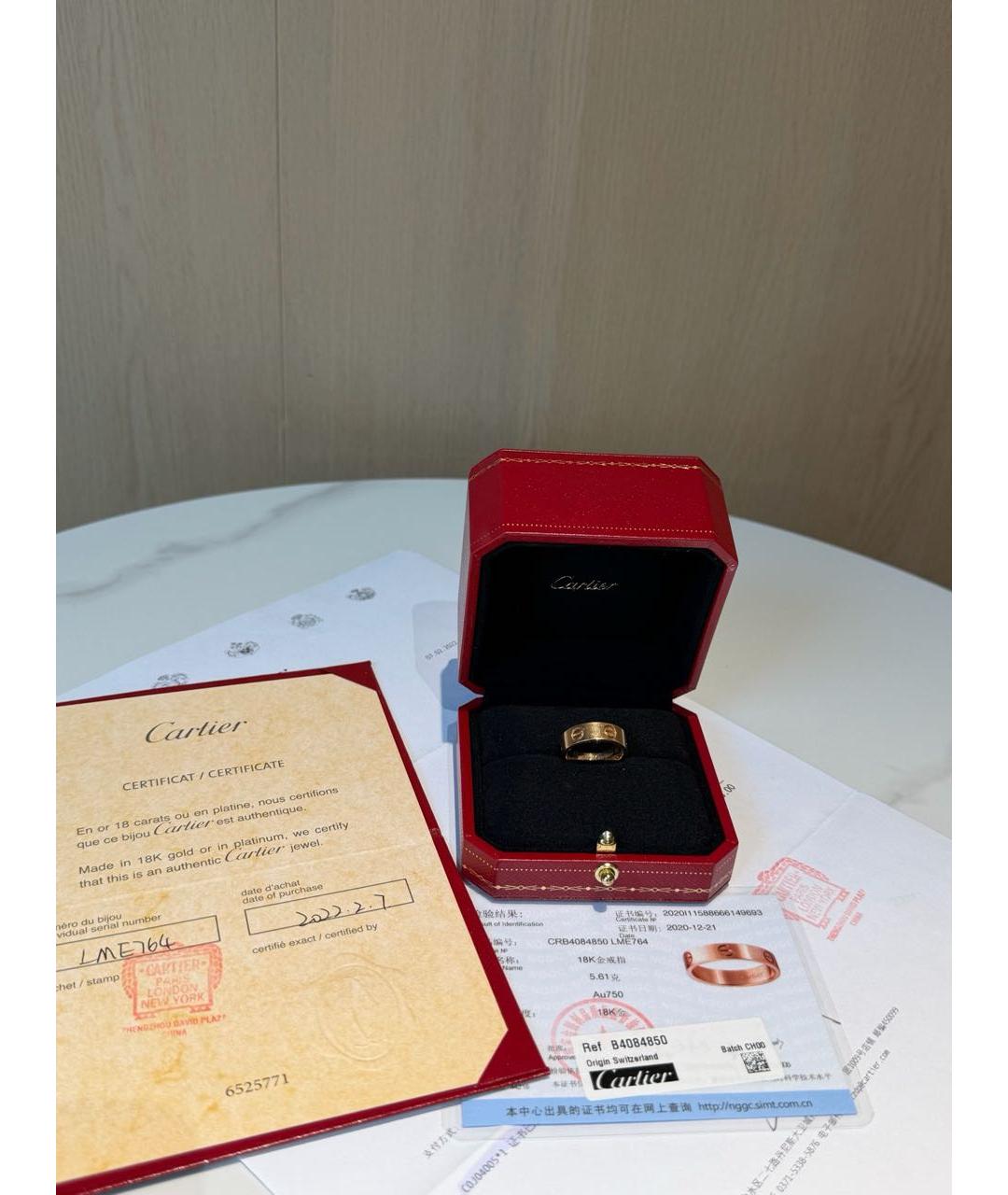 CARTIER Золотое кольцо из розового золота, фото 4