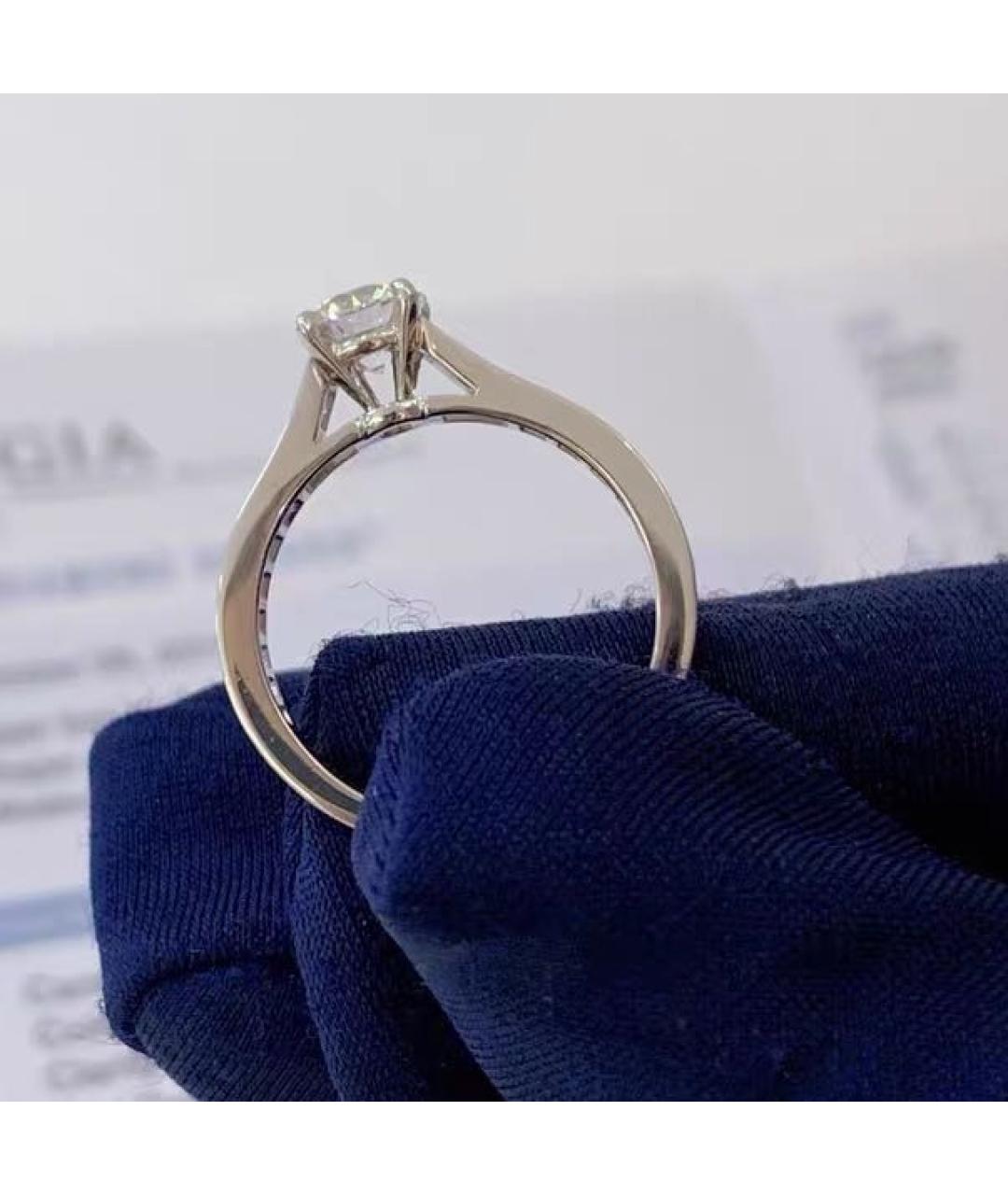 CARTIER Белое платиновое кольцо, фото 6