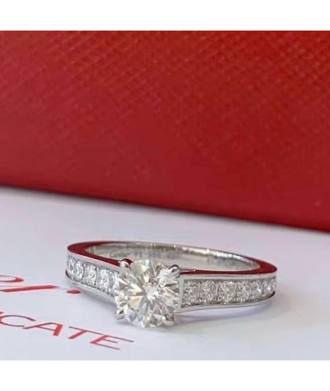 CARTIER Белое платиновое кольцо, фото 4