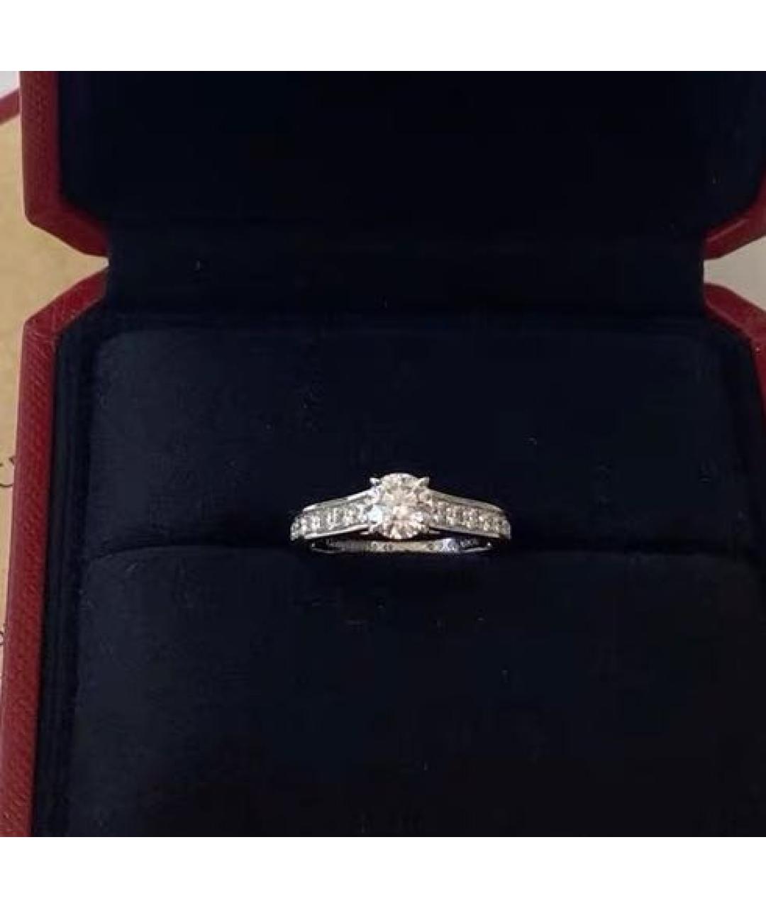 CARTIER Белое платиновое кольцо, фото 7