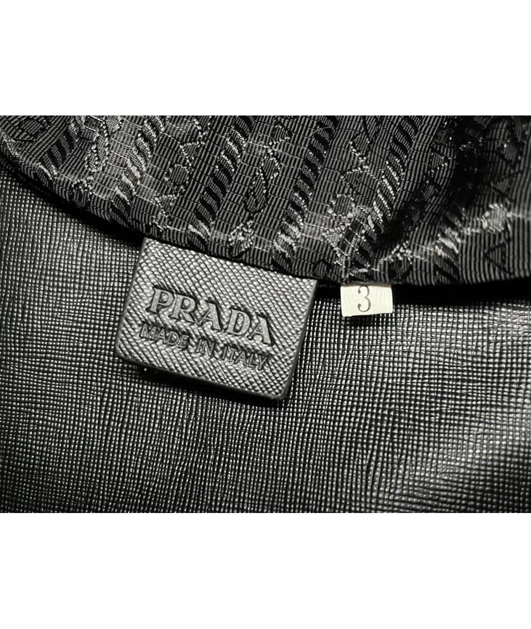 PRADA Черная нейлоновая сумка тоут, фото 6