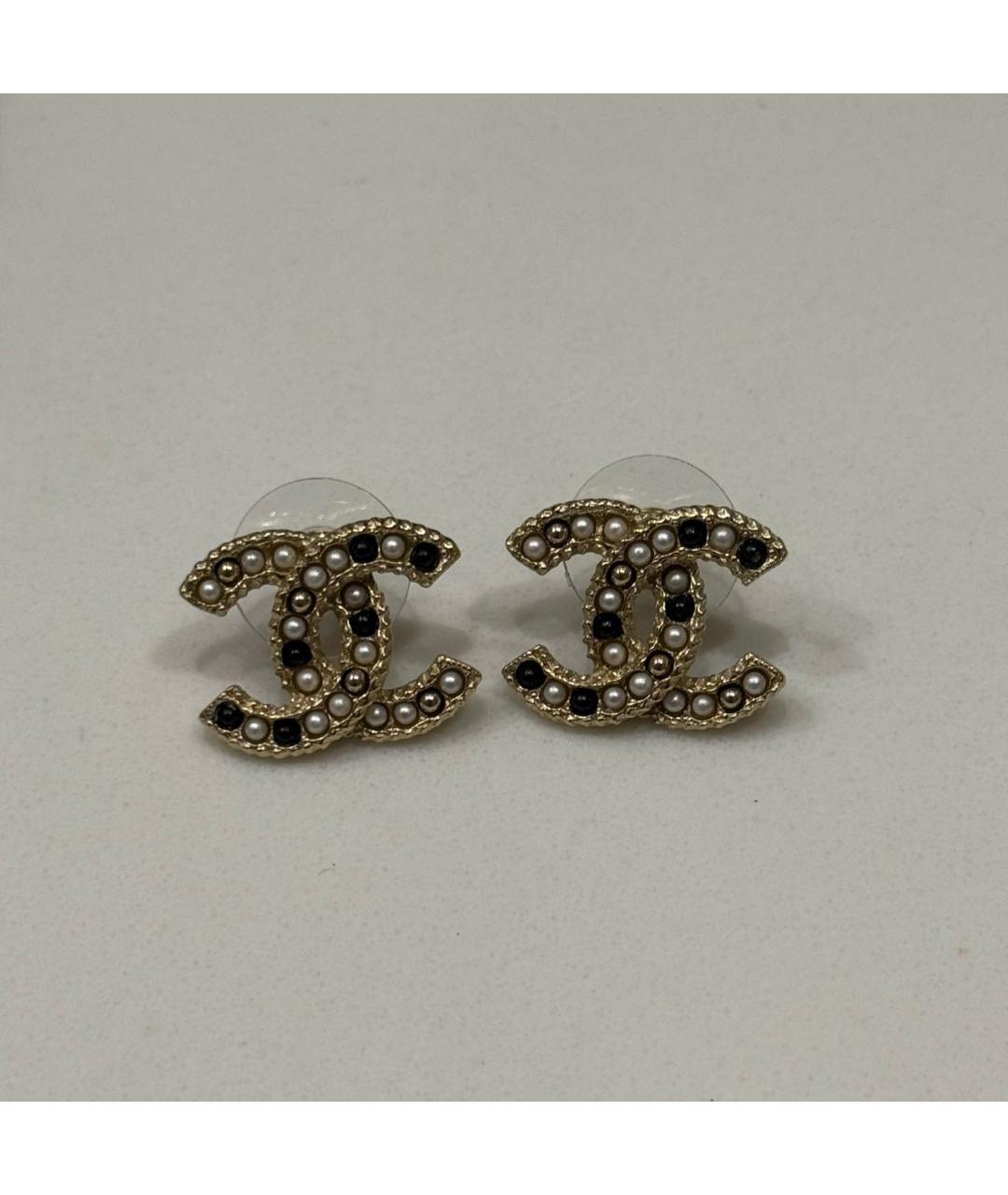 CHANEL Золотые серьги, фото 5