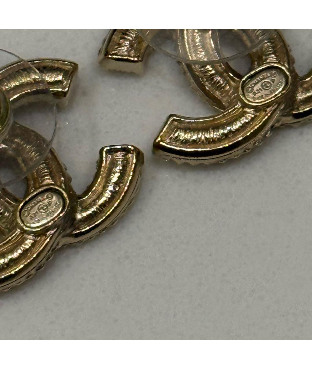 CHANEL Золотые серьги, фото 3